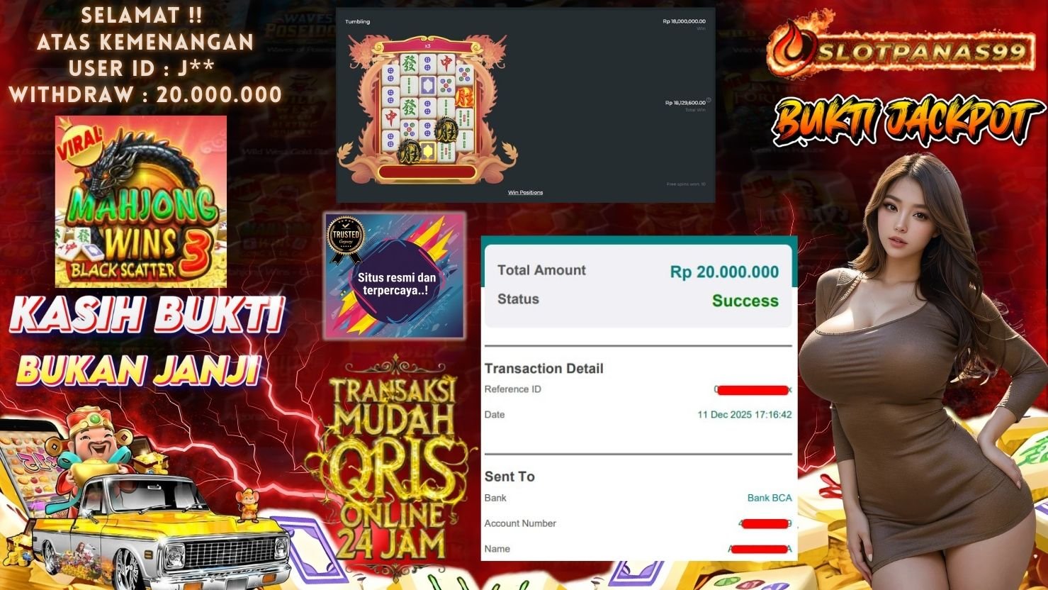 SLOTPANAS99 JACKPOT SLOT MAHJONG WINS 3 BLACK SCATTER